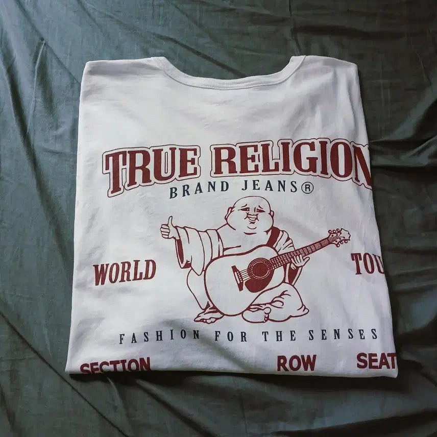 [BUNJANG] True Religion World Tour Short Sleeve T-Shirt (Mint Condition) / 트루릴리젼 월드 투어 반팔 티셔츠 (민트급)