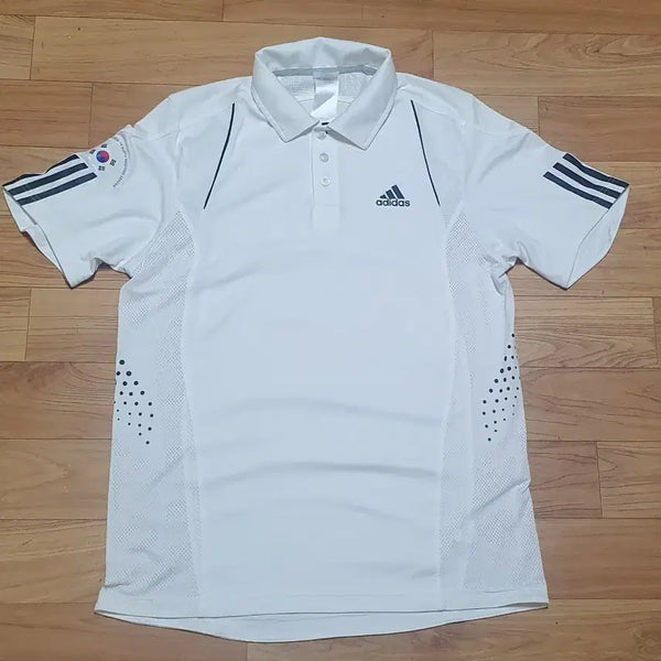 [BUNJANG] Adidas Korea National Team Coach Polo T-Shirt / 아디다스 코리아 국가대표 코치용 폴로티셔츠 칭찬은고내도춤추게