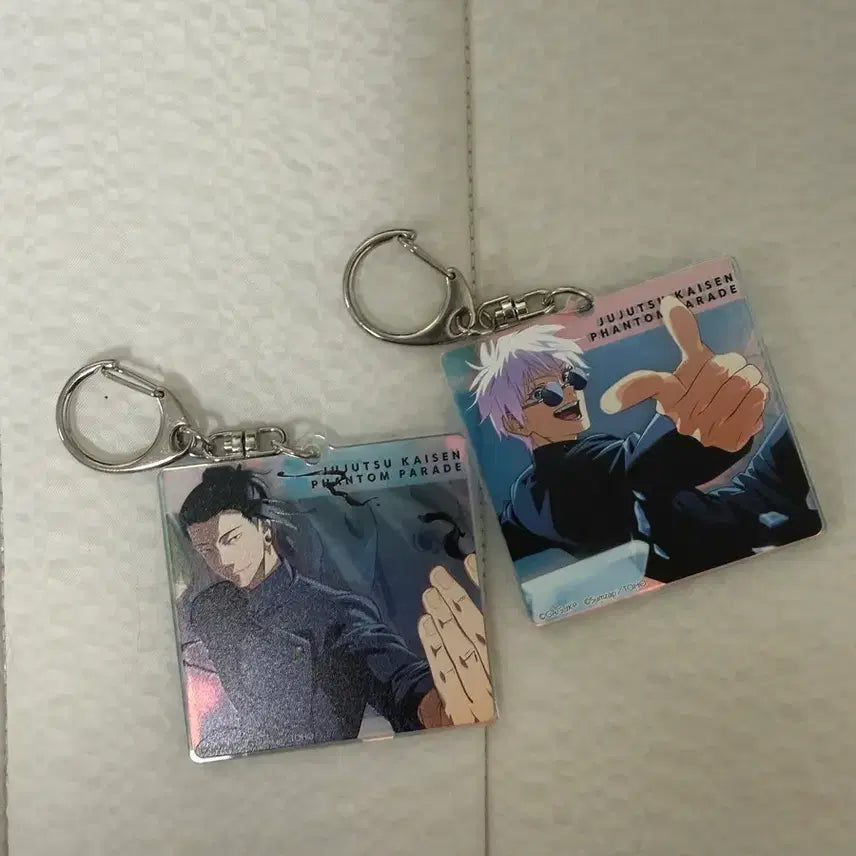 [BUNJANG] Jujutsu Kaisen Phantom Parade Acrylic Keychain Set (Gojo & Geto) / 주술회전 팬텀 패러드 아크릴 키링 2개 세트