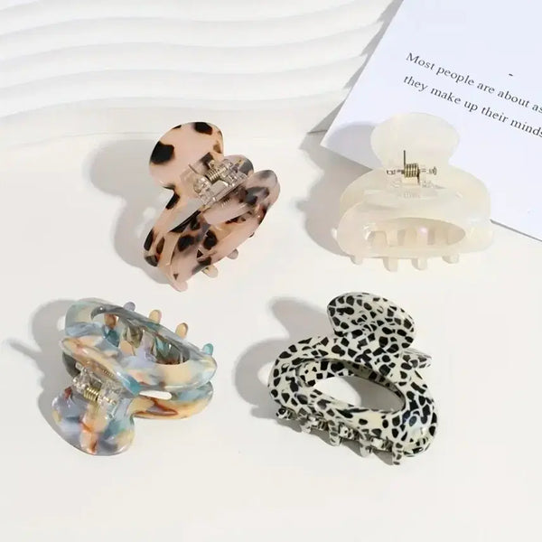 [BUNJANG] Hair Claw Clip Set - 4 Styles / 새상품 집게핀 4종 세트