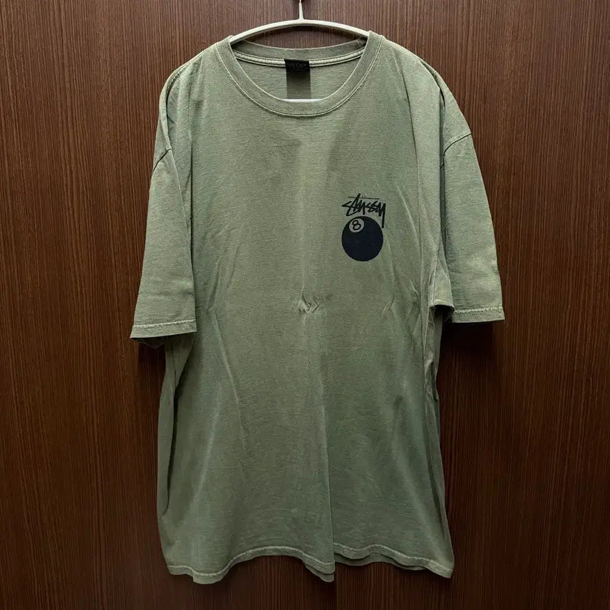 [BUNJANG] Stussy 8 Ball T-Shirt Khaki XL / 스튜시 8볼 반팔티셔츠 카키 XL