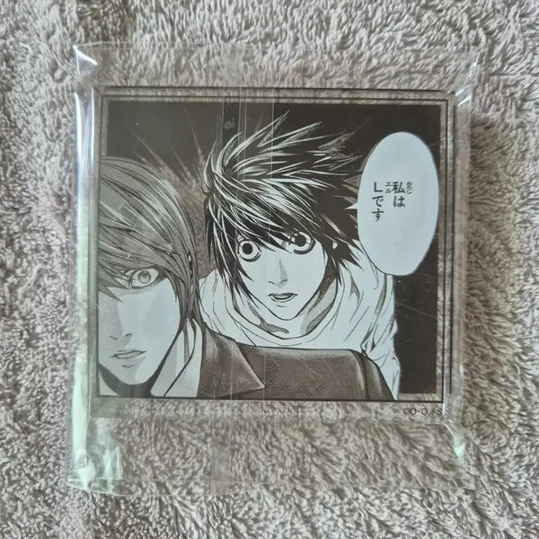 [BUNJANG] Death Note L & Light Original Art Exhibition Acrylic Block / 데스노트 엘, 라이토 원화전 아크릴 블럭 양도