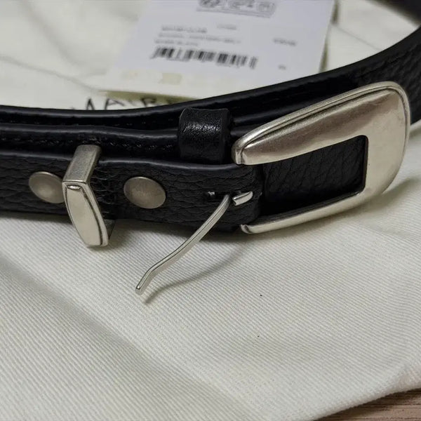 [BUNJANG] Lemaire Minimal Western Belt 85 Black / 르메르 미니멀 웨스턴 벨트 85