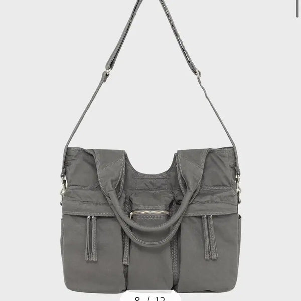 [BUNJANG] Vellie Officer Prochida Bag Grey / 벨리에  오피서 프로치다 백 그레이