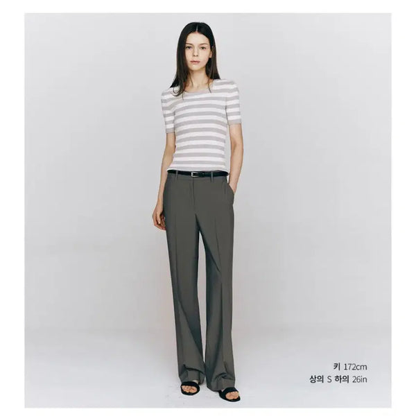 [BUNJANG] Giordano Summer Slacks with Belt / 지오다노 여름 슬랙스 (+벨트/상의)