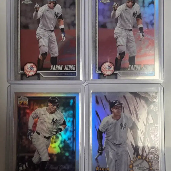 [BUNJANG] 2026 Topps Chrome Baseball Aaron Judge Card Lot (4 Cards) / 2026 탑스 크롬 베이스볼 애런 저지 (4장 랏)