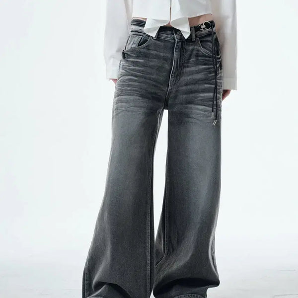 [BUNJANG] 2000 Archives Snyder Wide Denim Stone Grey Size 1 / 2000아카이브스 스나이더 와이드 데님 스톤그레이 1사이즈