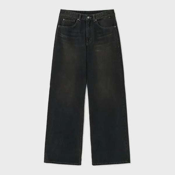 [BUNJANG] Bellier True Wide Dimming Black Pants 30/32 / 벨리에 트루와이드 디밍 블랙 30/32