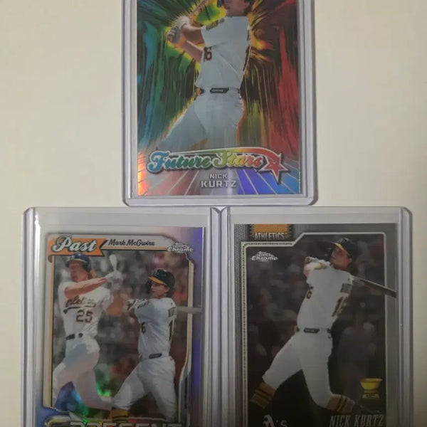 [BUNJANG] 2026 Topps Chrome Baseball Nick Kurtz 3-Card Lot / 2026 탑스 크롬 베이스볼 닉 커츠 (3장 랏)