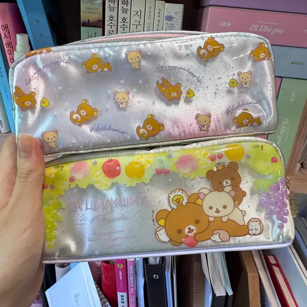 [BUNJANG] Rilakkuma Korilakkuma Pencil Case Bundle Vintage Kitty Stationery / 리락쿠마 코리락쿠마 필통 일괄 인형 고전키티 고전 필통 고전문구