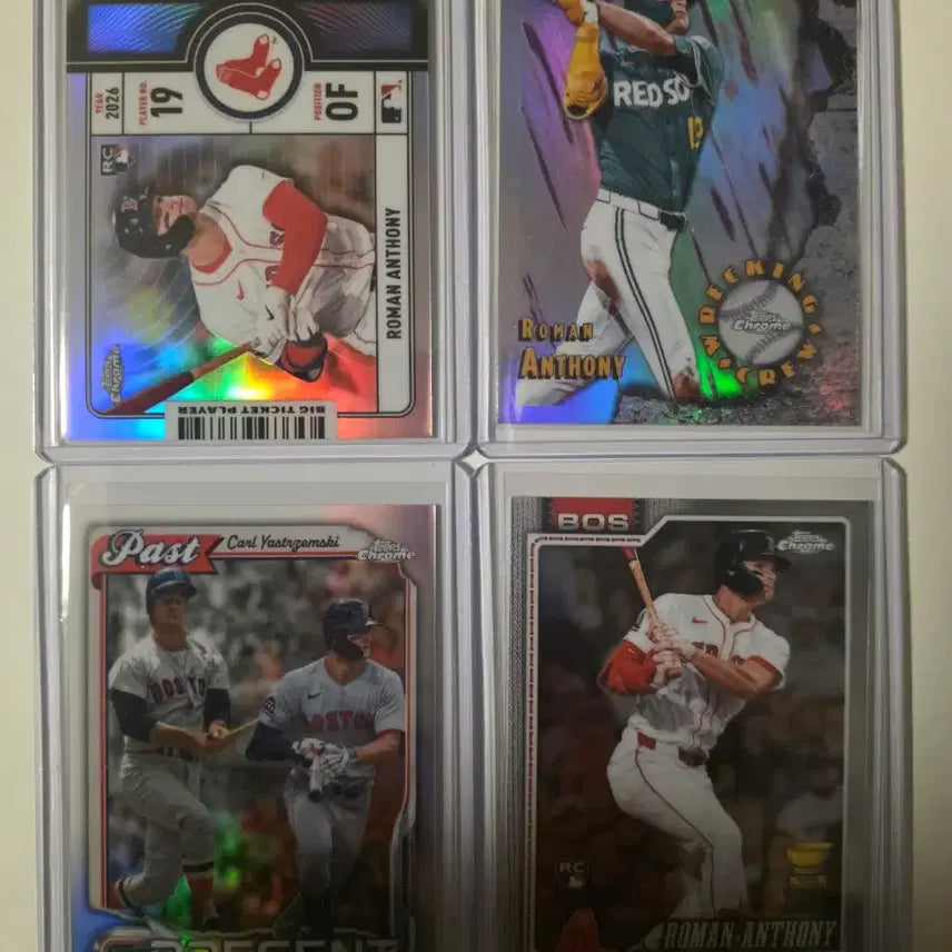 [BUNJANG] 2026 Topps Chrome Baseball Roman Anthony Rookie Card Set (4-Card Lot) / 2026 탑스 크롬 베이스볼 로만 앤서니 (루키 4장 랏)