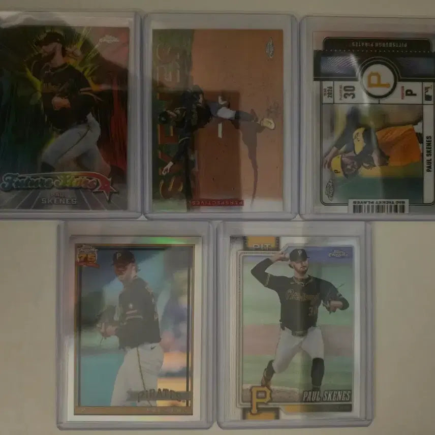[BUNJANG] 2026 Topps Chrome Baseball Paul Skenes Lot (5 Cards) / 2026 탑스 크롬 베이스볼 폴 스킨스 (5장 랏)