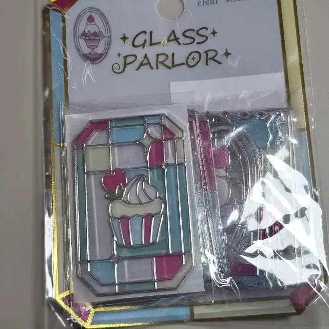 [BUNJANG] Glass Parlor Stained Glass Sticker Cupcake / Glass parlor 스테인드 글라스 스티커 <컵케익>