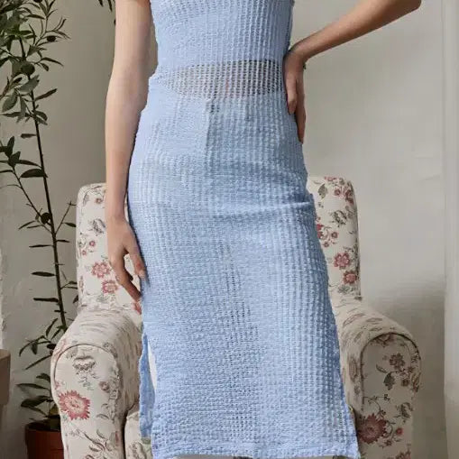 [BUNJANG] ITOVE SEOUL Net Knit Dress / ITOVE SEOUL 네트 니트 원피스