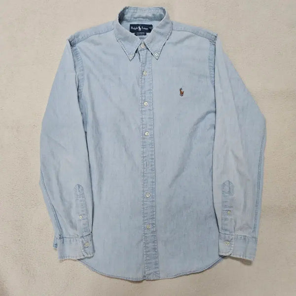 [BUNJANG] Polo Ralph Lauren Multi-Pony Denim Chambray Shirt / 폴로 랄프로렌 멀티포니 데님 샴브레이 셔츠 급처