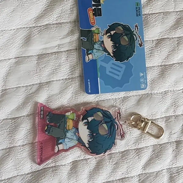 [BUNJANG] Camus Frank Burger Acrylic Keyring & Card Set / 카뮤 프랭크버거 아크릴 키링/카드 엔드필드