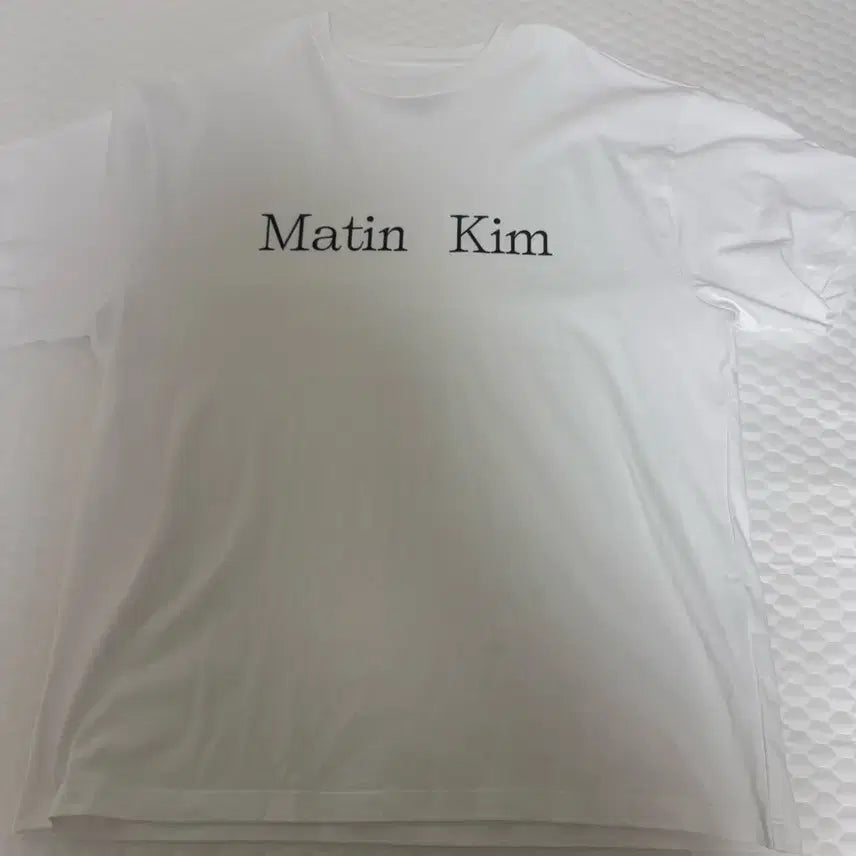 [BUNJANG] Matinkim Logo Top Off White M / 마뗑킴 로고 탑 오프 화이트/화이트 M