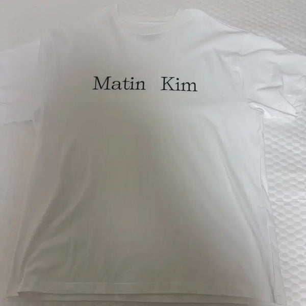 [BUNJANG] Matinkim Logo Top Off White M / 마뗑킴 로고 탑 오프 화이트/화이트 M