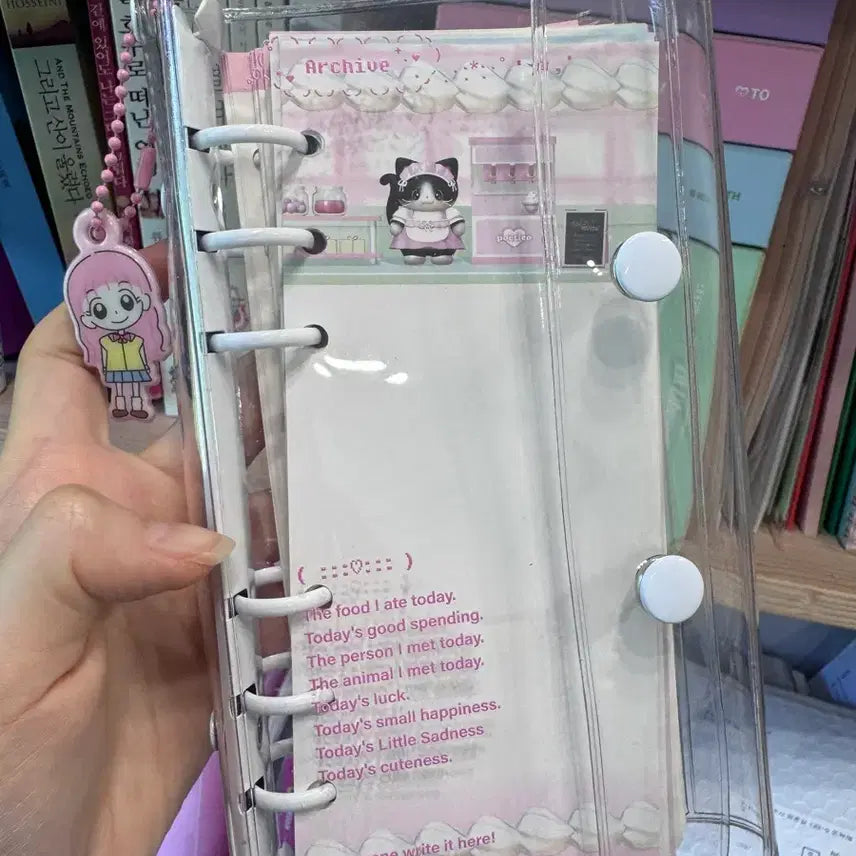 [BUNJANG] AOVOBLE CRUSH Half Diary Binder Set with Keyring and Inserts / 어버블크러쉬 하프 다이어리 다꾸 바인더 키링 속지 포함