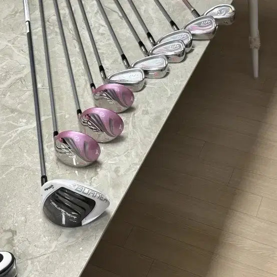 [BUNJANG] Mizuno Women's Golf Club Full Set with Black Pink Cover / 여성골프채 미즈노 골프채 풀셋트