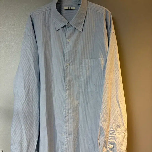 [BUNJANG] Uniqlo C Broadcloth Stripe Shirt / 유니클로 C 브로드클로스 스트라이프 셔츠
