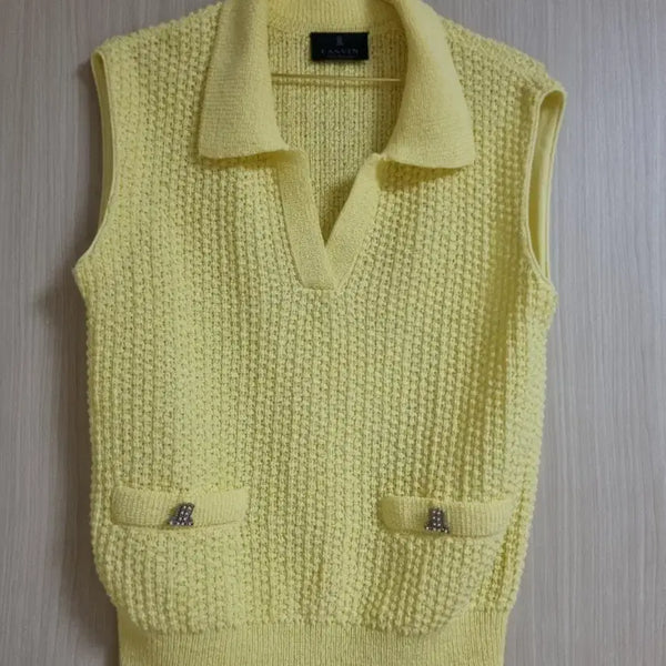 [BUNJANG] Lanvin Collection Sleeveless Knit Vest / 랑방컬렉션민소매 니트 베스트 조끼