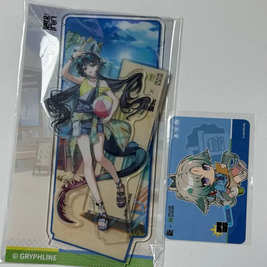 [BUNJANG] Arknights Endfield Chenchenwoo Acrylic Stand & Coupon / 명일방주 엔드필드 프랭크 버거 진천우 아크릴 스탠드 쿠폰