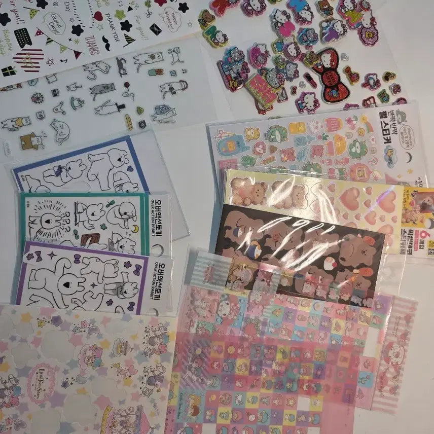 [BUNJANG] Assorted Character Sticker Pack / 다양한 스티커 모음