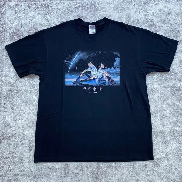 [BUNJANG] Your Name Animation Bootleg T-Shirt / 너의이름은 부틀렉 애니메이션 티셔츠 애니티