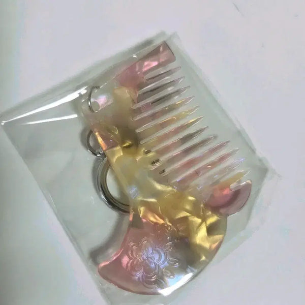 [BUNJANG] Clio Comb Keychain Noeulbitwonang Beige Sealed / 클리오 빗 키링 노을빛원앙베이지 미개봉