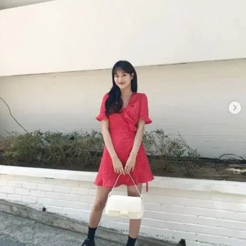 [BUNJANG] RAVE Dot Frill One-Piece Dress Size S / 레이브 도트 프릴 원피스(윤혜수 원피스) 사이즈1(S)