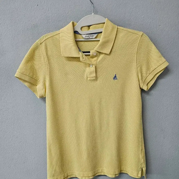 [BUNJANG] Beanpole Yellow Short-Sleeve Polo Shirt / 빈폴 반팔 카라티 옐로우