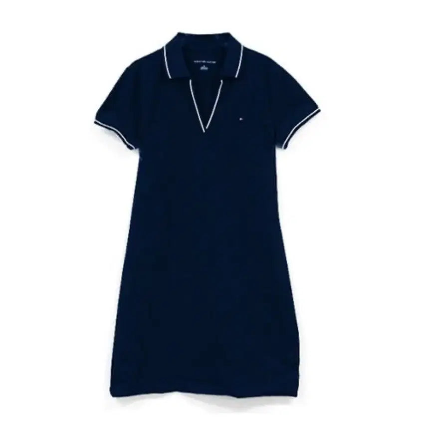 [BUNJANG] Tommy Hilfiger Navy Short Sleeve Midi Dress / 타미힐피거 원피스