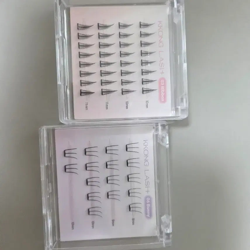 [BUNJANG] Daiso No-Glue Eyelashes Bundle (2 Pairs) / 다이소 노글루 속눈썹 2개 일괄