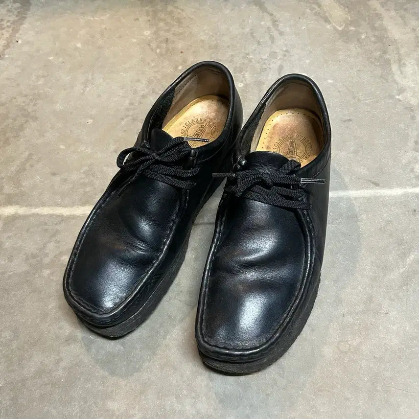 [BUNJANG] Clarks Originals Wallabee All Leather Shoes Black UK 7 / 260) 클락스 오리지널스 왈라비 올 레더 슈즈 블랙 [UK7