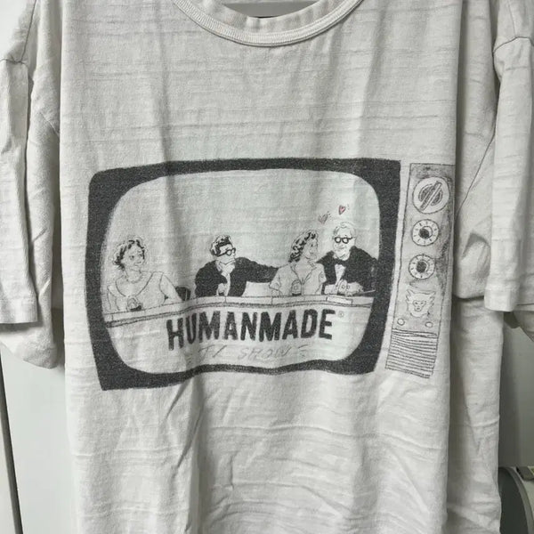 [BUNJANG] Human Made Graphic Print T-Shirt White / 휴먼메이드 반팔 티셔츠 화이트