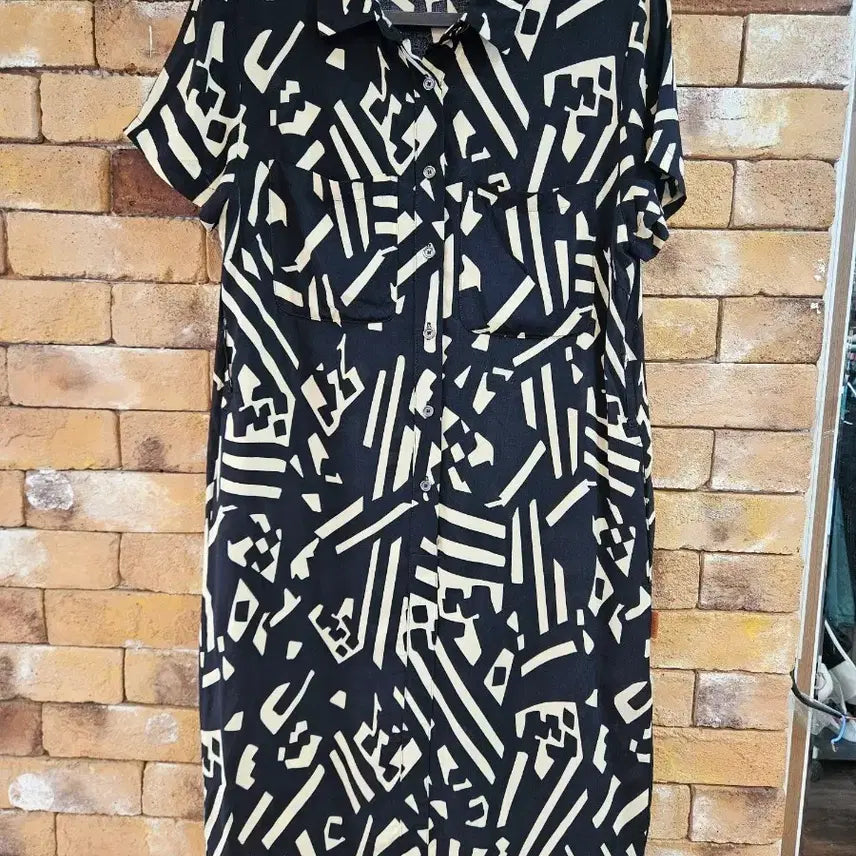 [BUNJANG] Burberry Brit Pattern Shirt Dress / 버버리 패턴 셔츠 원피스