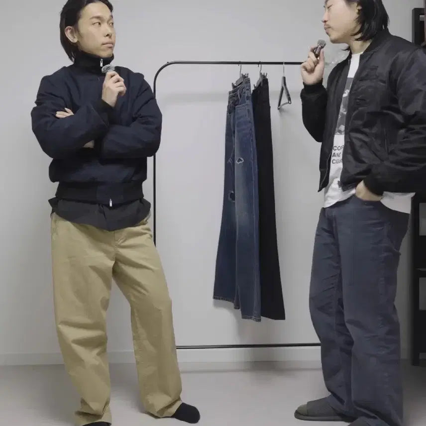 [BUNJANG] Vellie x Broken Umbrella Japan Tanker Jacket Blue Black (S) / 벨리에 브로큰엄브렐라 재팬 탱커 자켓 블루블랙(S)