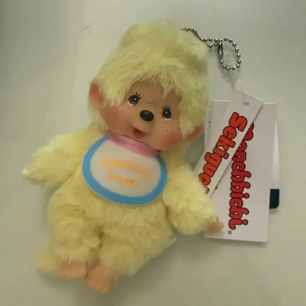 [BUNJANG] Monchhichi Colors Yellow Doll Keychain / 몬치치 컬러즈 옐로우 인형 키링