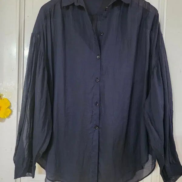 [BUNJANG] Plus-Size Thin Cotton Summer Shirt / 여름 시원한 고급스러운 디자인이쁜 빅사이즈 얇은면 남방셔츠