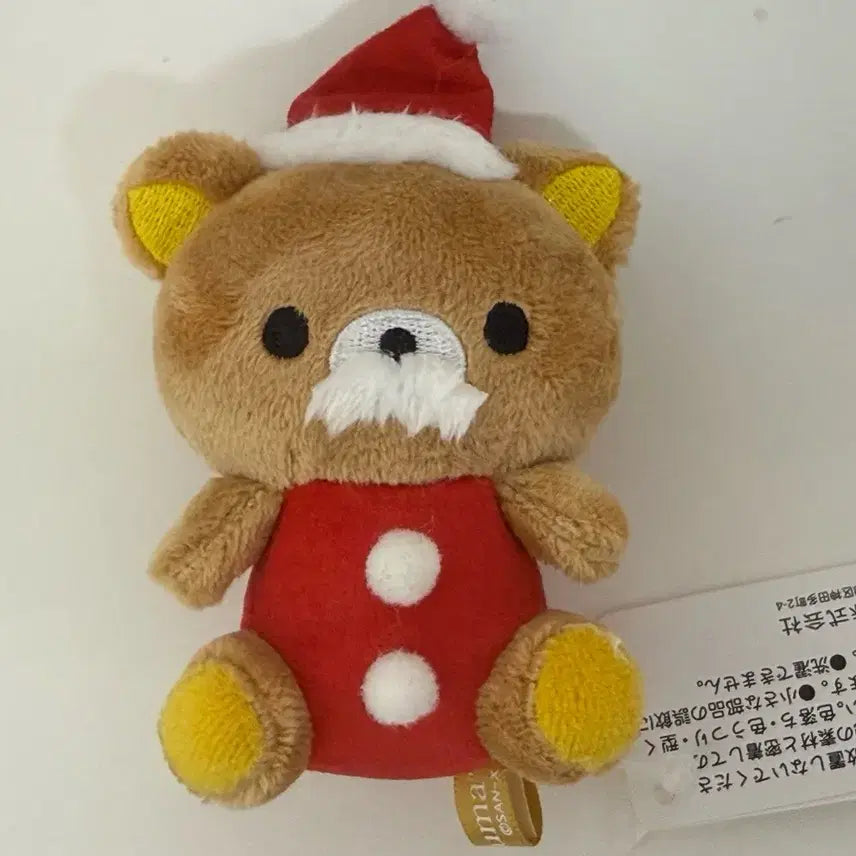 [BUNJANG] San-X Rilakkuma Christmas Santa Tenori Doll Keychain Ornament / [리락쿠마] 산엑스 리락쿠마 크리스마스 산타 테노리 인형 키링 오너먼트