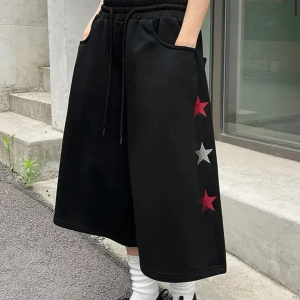 [BUNJANG] Star Embroidery Bermuda Shorts / 별 자수 버뮤다팬츠