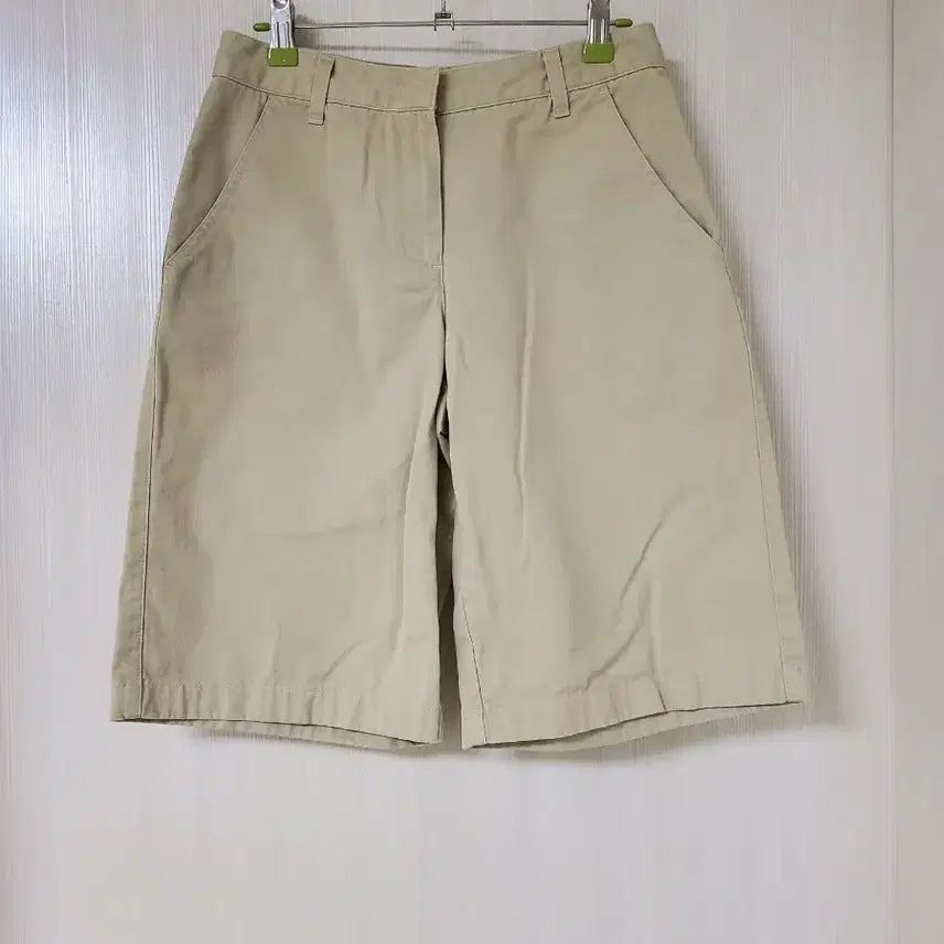 [BUNJANG] Tomboy Beige Cotton Shorts / 톰보이 베이지색 면 반바지