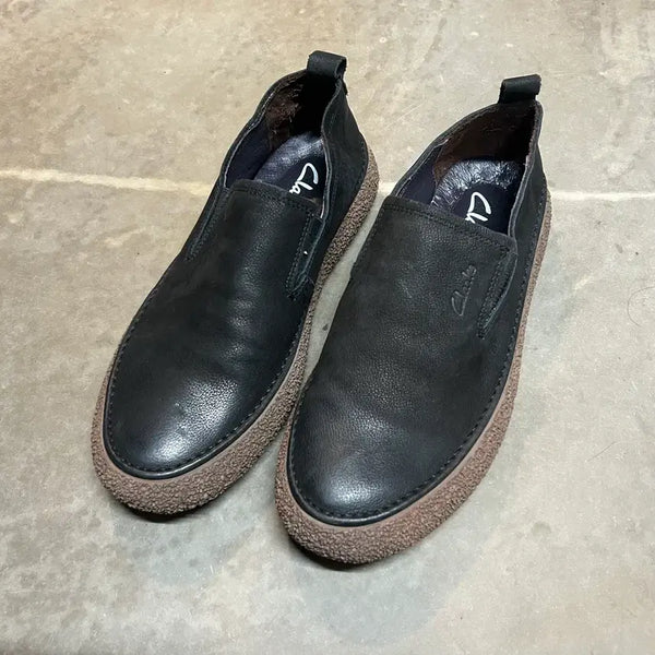[BUNJANG] Clarks Real Leather Slip-On Loafers / 280) 클락스 리얼레더 슬립온 로퍼 / 44