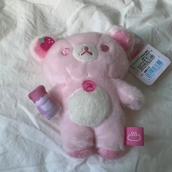 [BUNJANG] Rilakkuma 20th Anniversary Ichigo Milk Onsen Plush / 코리락쿠마 20주년 딸기우유 온천