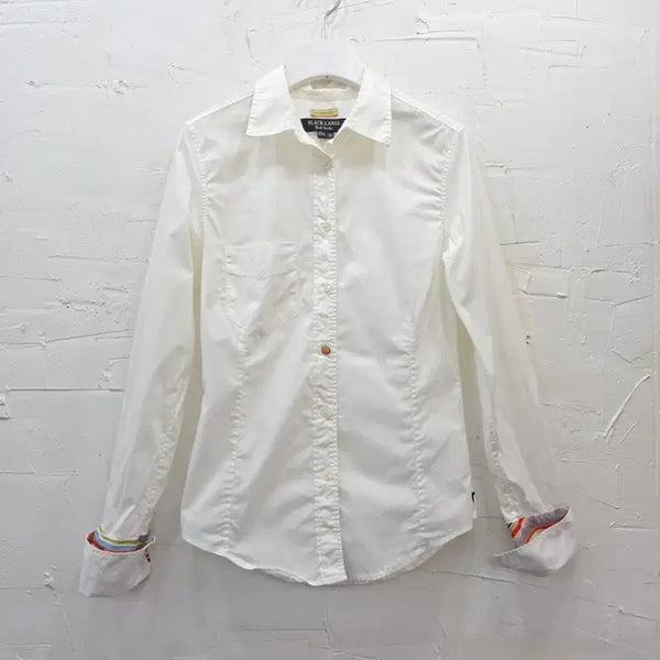 [BUNJANG] Paul Smith Black Label White Cotton Elastane Shirt Size 38 / 폴스미스 블랙라벨 화이트 셔츠 38