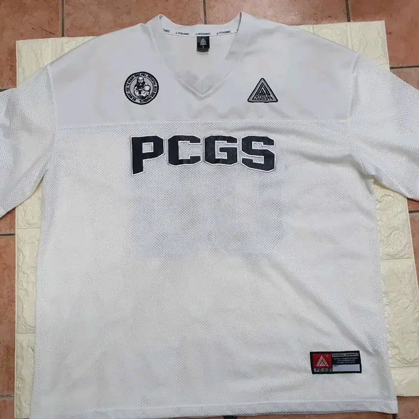 [BUNJANG] Physical Garments P4022 Rugby Mesh Jersey Short Sleeve White / 피지컬가먼츠 P4022 럭비 메쉬 져지 반팔