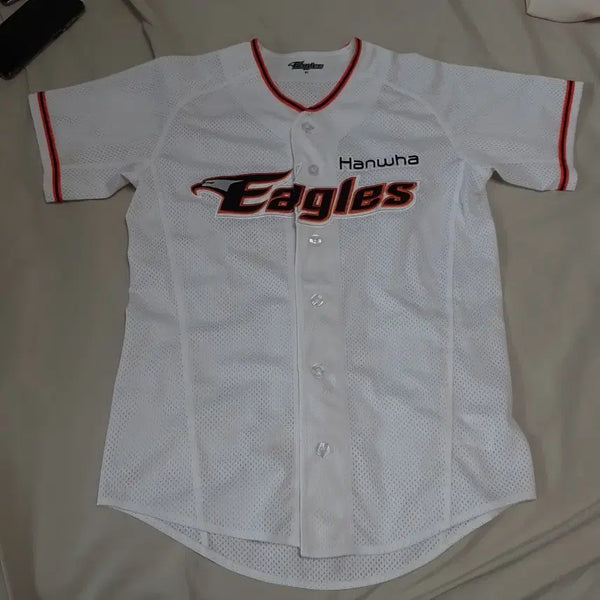 [BUNJANG] Hanwha Eagles White Baseball Jersey Size 85 / 한화이글스 흰색 유니폼 85사이즈 노마킹