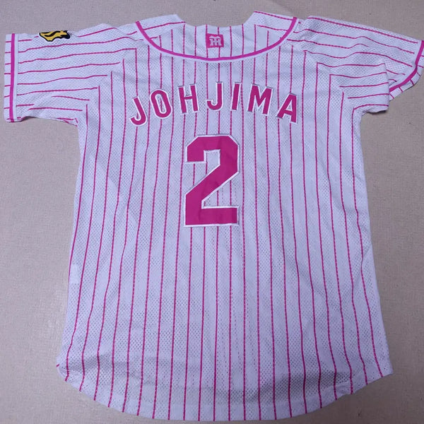 [BUNJANG] Hanshin Tigers Georges Geagan Pink Full Embroidery Jersey M / 한신유니폼 조지마겐지 핑크 올자수/7246