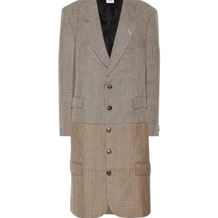 [BUNJANG] VETEMENTS 20AW Houndstooth Virgin-Wool Coat M / 베트멍 20AW 하운드투스 버진울 코트 M